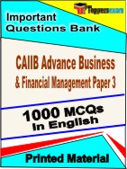 CAIIB Advance Business & Financial Management (  Paper 3 )  Book in English - Objective MCQ