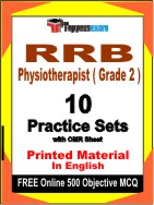 RRB Physiotherapist ( Grade 2 ) Book in English - Practice Set