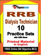 RRB Dialysis Technician Book in English - Practice Set