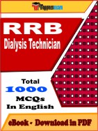 RRB Dialysis Technician PDF Book In English - MCQ / Objective Questions