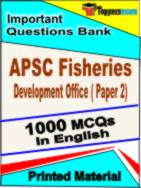 APSC Fisheries Development Officer ( Paper 2 ) Book in English - Objective MCQ