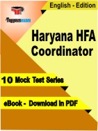 Haryana HFA Coordinator Test PDF Book In English - Mock Test/Practice Set