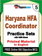 Haryana HFA Coordinator Book in English - Mock Test / Practice Set