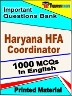 Haryana HFA Coordinator  Book in English - Objective MCQ