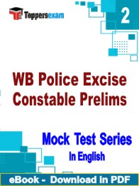 WB Police Excise Constable Prelims Test PDF Book In English - Question Paper