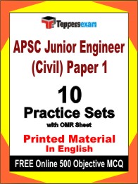 APSC Junior Engineer (Civil) Paper 1 Test Book in English - Practice Set