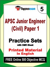 APSC Junior Engineer (Civil) Paper 1 Test Book in English - Mock Test / Practice Set