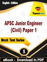 APSC Junior Engineer (Civil) Paper 1 Test PDF Book In English - Practice Set