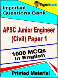 APSC Junior Engineer (Civil) Paper 1 Test Book in English - Objective MCQ