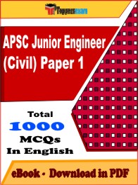 APSC Junior Engineer (Civil) Paper 1 PDF Book In English - MCQ / Objective Questions