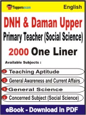 DNH & Daman Upper Primary Teacher (Social Science) One Liner Book PDF in English