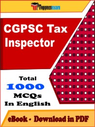 CGPSC Tax Inspector PDF Book In English - MCQ / Objective Questions