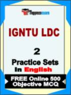 IGNTU LDC Test Book in English - Question Paper / Practice Set