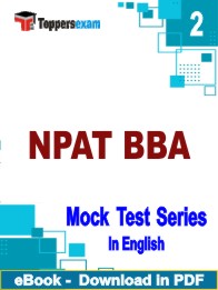 NPAT BBA Test PDF Book In English - Question Paper