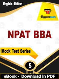 NPAT BBA Test PDF Book In English - Practice Set