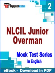 NLCIL Junior Overman Test PDF Book In English - Question Paper