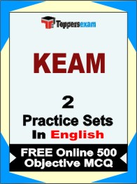 KEAM Test Book in English - Question Paper / Practice Set