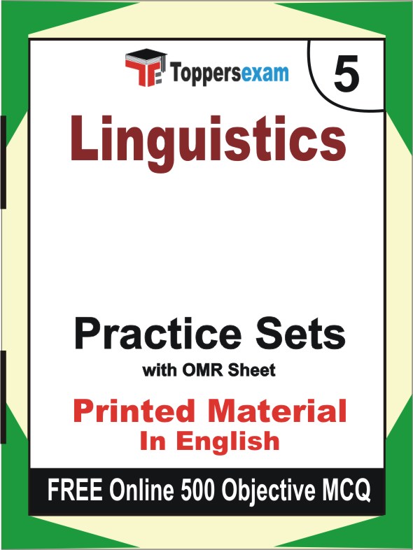 Linguistics Book in English - Mock Test / Practice Set