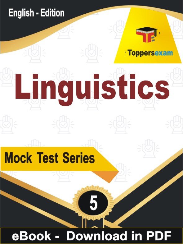 Linguistics Test  PDF Book In English - Practice Set