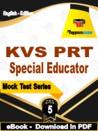 KVS PRT Special Educator Test  PDF Book In English - Practice Set