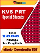 KVS PRT Special Educator  PDF Book In English - MCQ / Objective Questions
