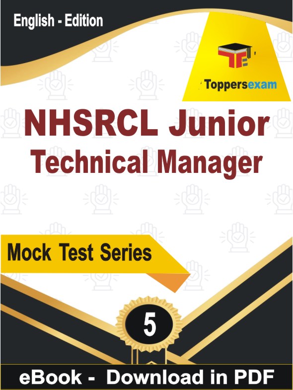 NHSRCL Junior Technical Manager Test PDF Book In English - Practice Set