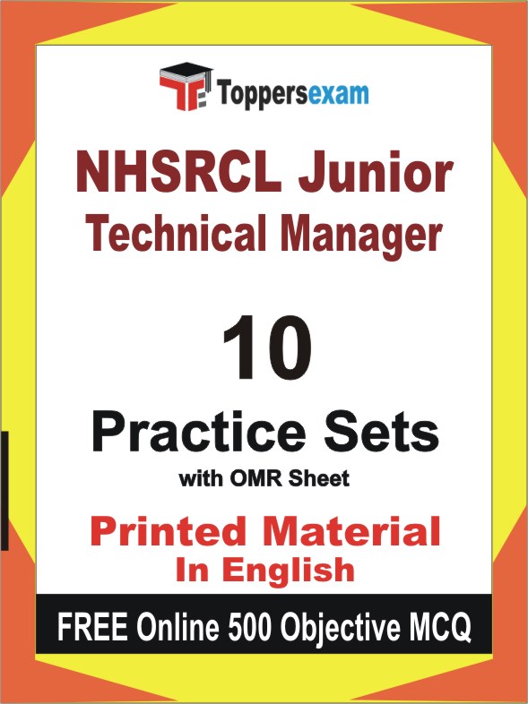 NHSRCL Junior Technical Manager Book in English - Practice Set
