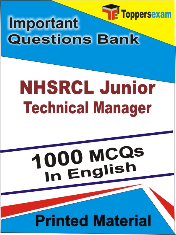 NHSRCL Junior Technical Manager Book in English - Objective MCQ