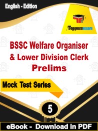 BSSC Welfare Organiser & Lower Division Clerk Prelims Test PDF Book In English - Practice Set