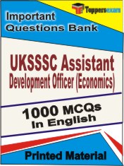 UKSSSC Assistant Development Officer (Economics) Book in English - Objective MCQ