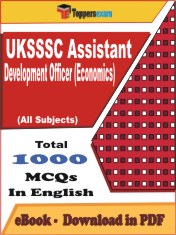 UKSSSC Assistant Development Officer (Economics) PDF Book In English - MCQ / Objective Questions