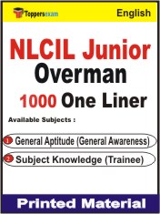 NLCIL Junior Overman One Liner Book in English