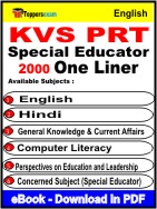 KVS PRT Special Educator One Liner Book PDF in English