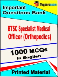 BTSC Specialist Medical Officer (Orthopedics) Exam Book in English - Objective MCQ