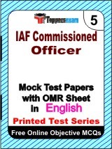 IAF Commissioned Officer Exam Mock Test Papers (Book) in English