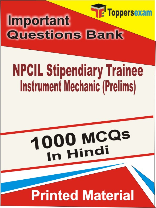 NPCIL Stipendiary Trainee Instrument Mechanic (Prelims) Exam  Book in Hindi - Objective MCQ