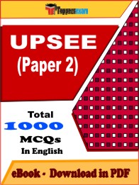 UPSEE (Paper 2) Exam PDF Book In English - MCQ / Objective Questions