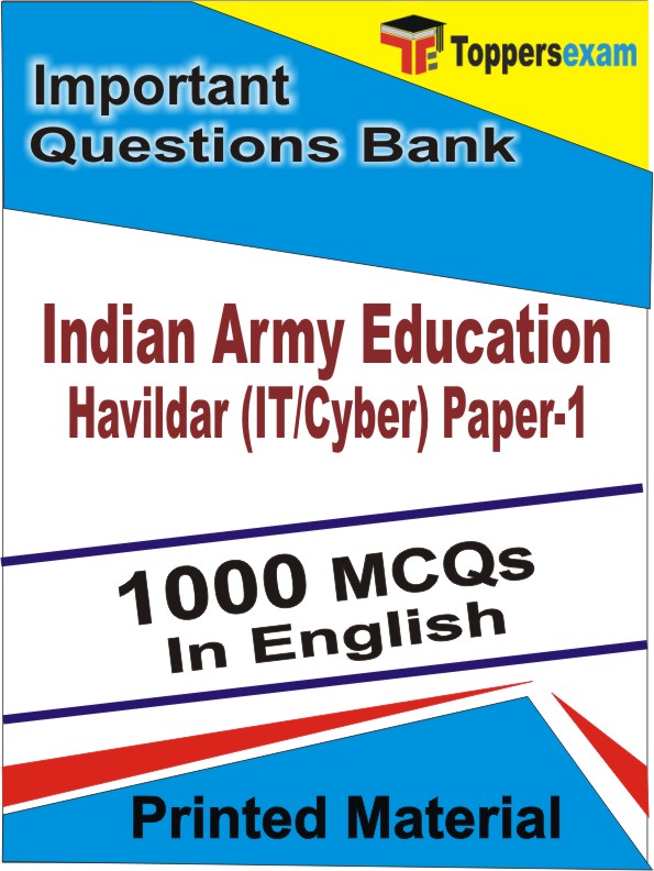 Indian Army Education Havildar (IT/Cyber) Paper-1 Exam  Book in English - Objective MCQ