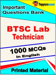 BTSC Lab Technician Exam  Book in English - Objective MCQ