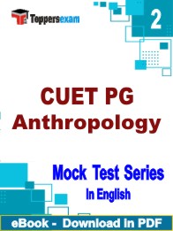 CUET PG Anthropology Test PDF Book In English - Question Paper