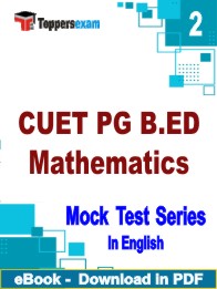 CUET PG B.ED Mathematics Test PDF Book In English - Question Paper
