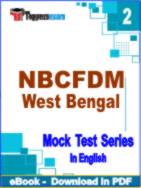 NBCFDM West Bengal Test PDF Book In English - Question Paper