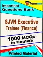 SJVN Executive Trainee (Finance)  Book in English - Objective MCQ