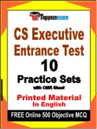 CS Executive Entrance Test Book in English - Practice Set
