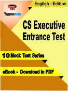 CS Executive Entrance Test PDF Book In English - Mock Test/Practice Set