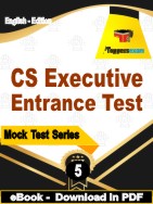 CS Executive Entrance Test  PDF Book In English - Practice Set