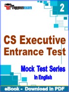 CS Executive Entrance Test PDF Book In English - Question Paper