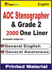 AOC Stenographer & Grade 2 One Liner Book in English