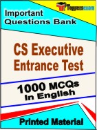 CS Executive Entrance Test  Book in English - Objective MCQ