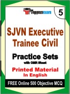 SJVN Executive Trainee Civil Book in English - Mock Test / Practice Set